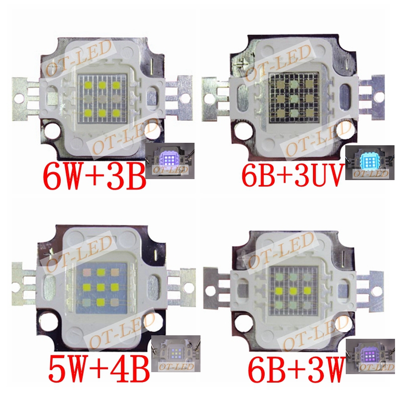 Planted Aquarium Uv Light - ใหม่5Pcs 10วัตต์ Actinic Hybrid Cool สีขาว10000K