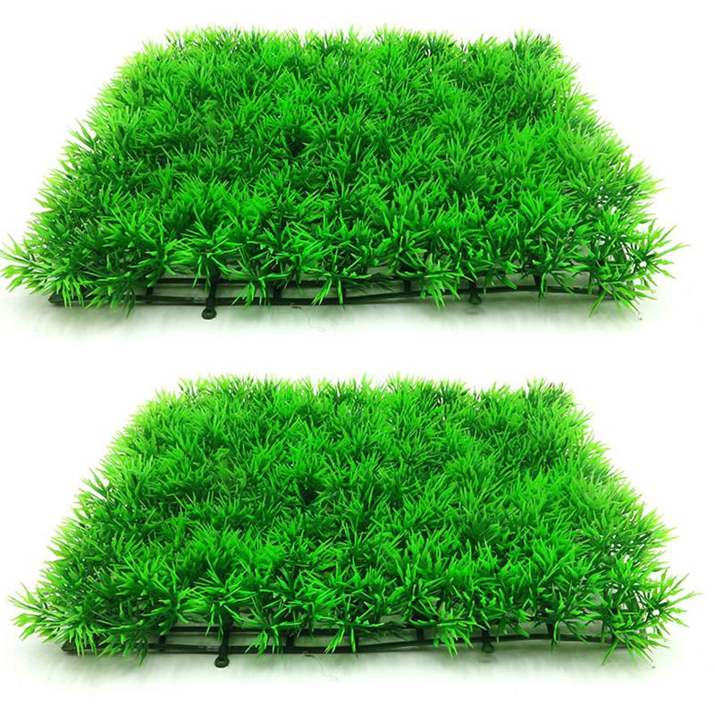 Planted Aquarium Moss - สีเขียวประดิษฐ์หญ้าสนามหญ้าสนามหญ้าน้ํา Aquarium Fish TANK Decor ปลอม