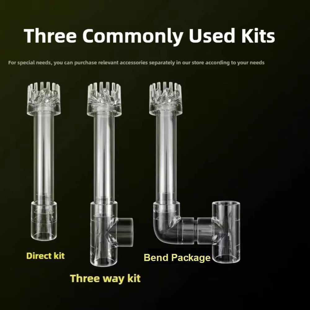 Aquarium Planted Tank Filter - ท่อพลาสติกกรองน้ำเข้าออกสำหรับตู้ปลา กำจัดคราบไขมันและฟิล์มบนพื้นผิวตู้ปลา สำหรับตู้ปลาน้ำจืด