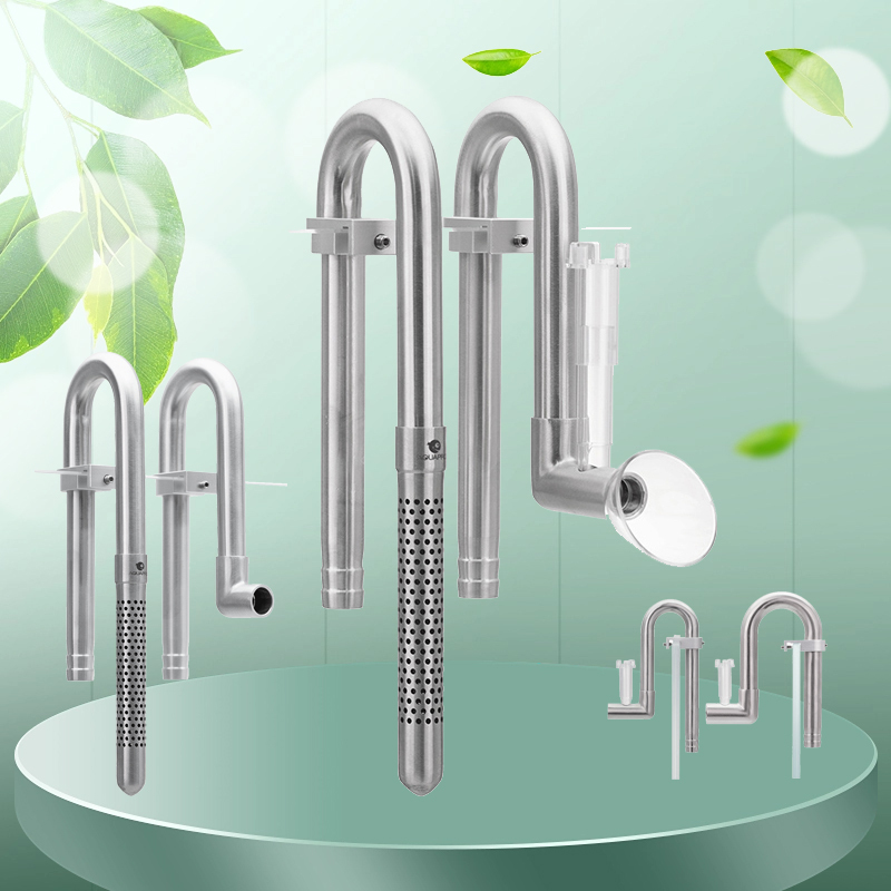 Aquarium Planted Tank Filter - AQUAPRO มินิสแตนเลสไหลเข้า Outflow Skimmer ท่อ Aquarium