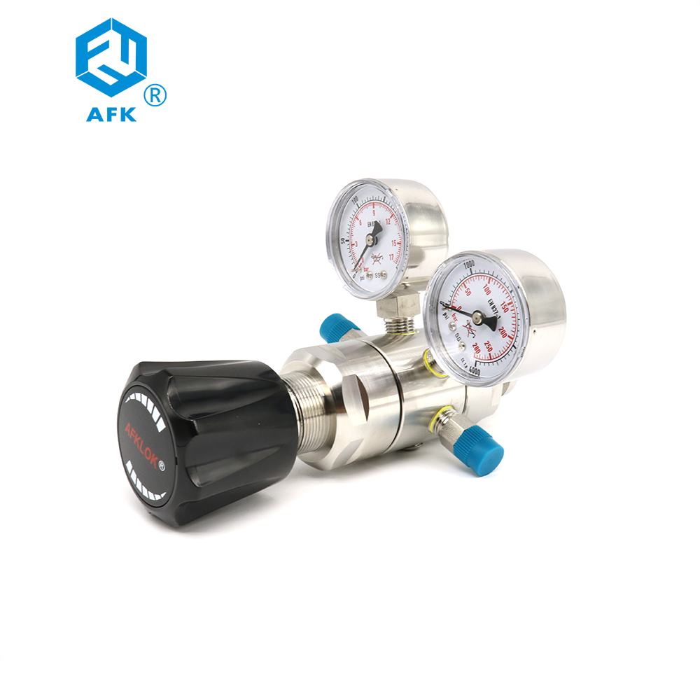 Co2 Regulator Dual Stage - ตัวปรับแรงดันแบบสองขั้นตอน สแตนเลส 316L สำหรับ CO2 อาร์กอน