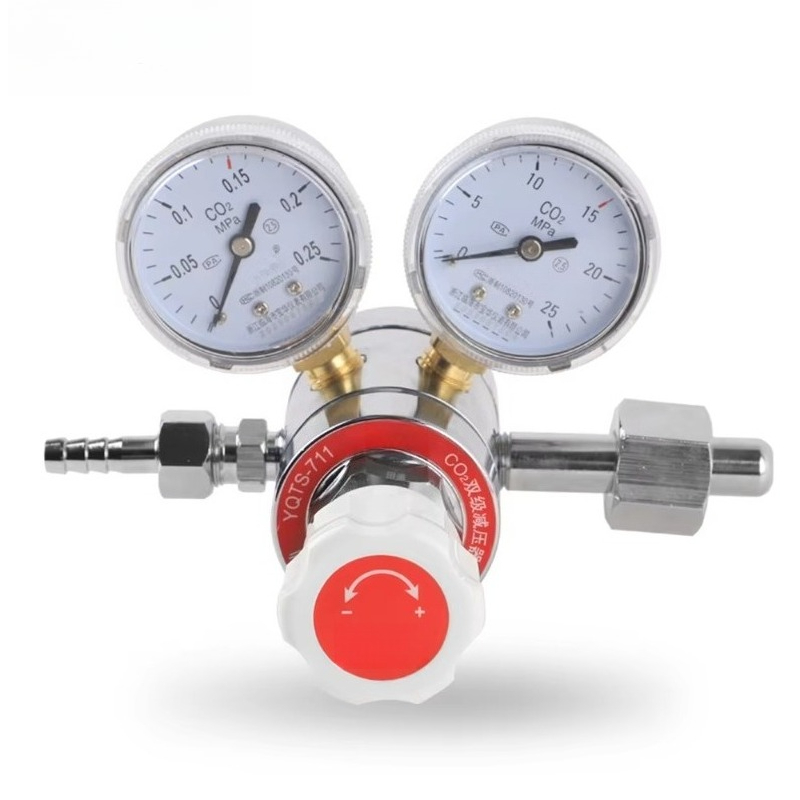 พร้อมเกจวัดแรงดันคู่สำหรับก๊าซ - Co2 Regulator Dual Stage บทวิจารณ์และราคา