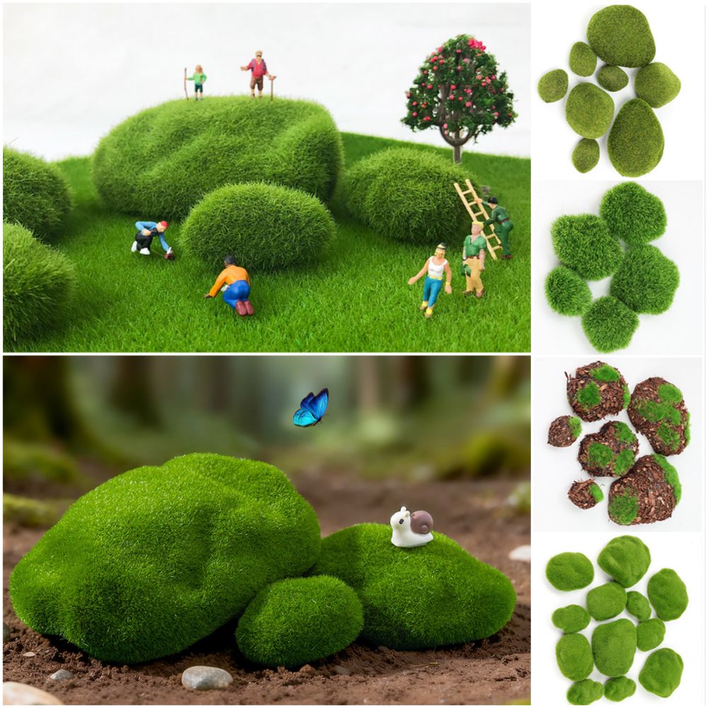 หินมอสประดิษฐ์สีเขียว 2/4/6/10 - Planted Aquarium Moss บทวิจารณ์และราคา