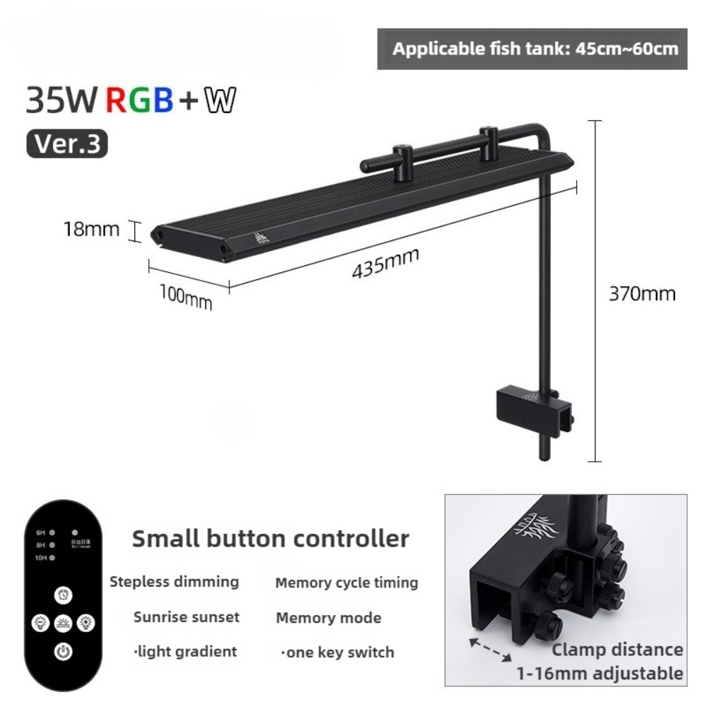 LED Aquarium Light Sunrise Day - Planted Aquarium Cycling บทวิจารณ์และราคา
